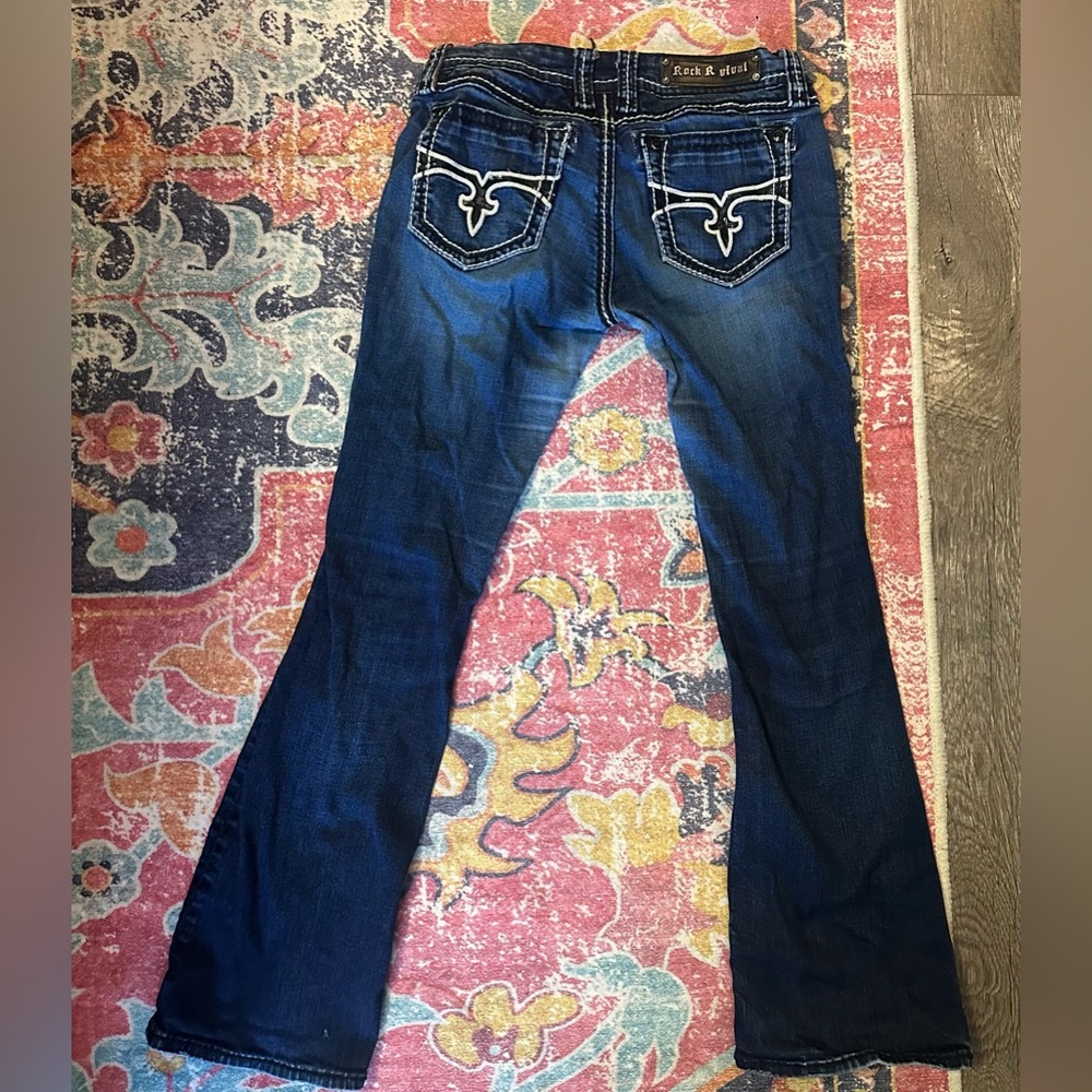 Rock Revival Dark Blue Boot Cut Jeans size 30